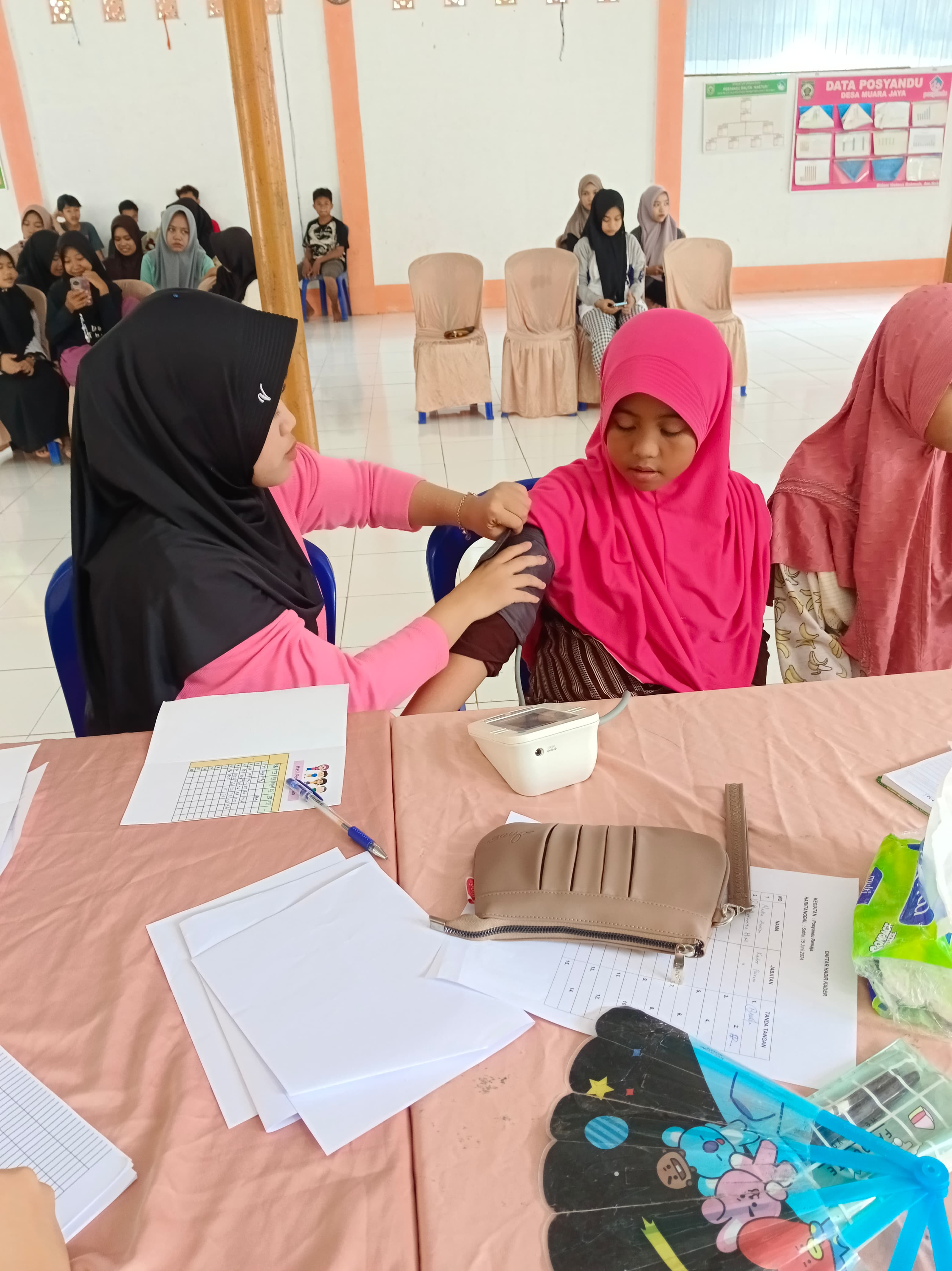 Gambar Pkk POSYANDU REMAJA BULAN JUNI 2024 DI DESA MUARA JAYA