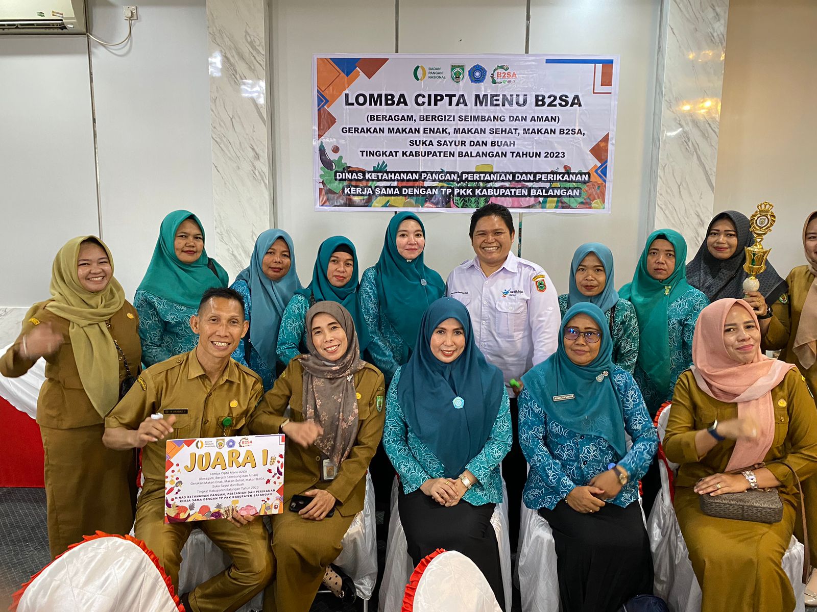 Gambar Pkk JUARA 1 LOMBA CIPTA MENU B2SA TINGKAT KABUPATEN BALANGAN TAHUN 2023